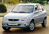 Седан Chevrolet Corsa, 1,0–1,7 л, 60–101 л.с., 151–190 км/ч