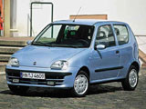 FIAT Seicento, 0,9–1,1 л, 39–54 л.с., 140–150 км/ч