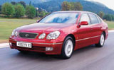 Lexus GS300/GS430, 3,0–4,3 л, 223–304 л.с., 230–250 км/ч