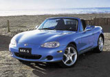 Mazda MX-5 Miata, 1,6–1,8 л, 110–146 л.с., 190–208 км/ч